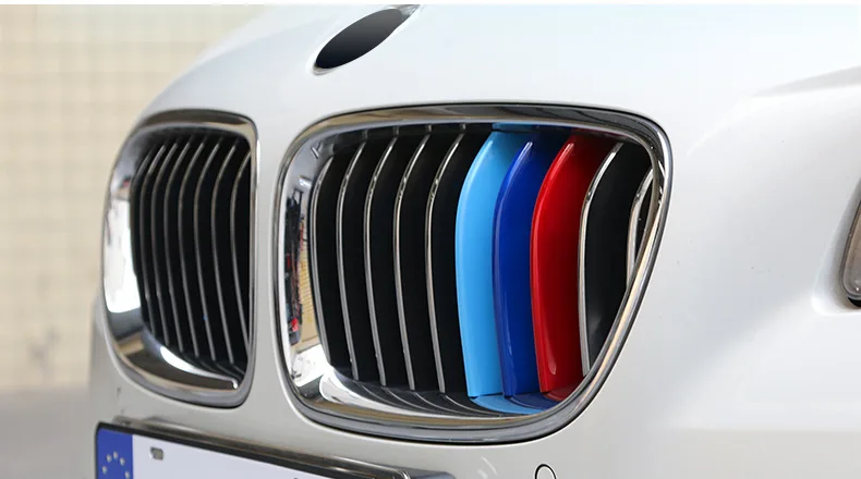 3pcs/lot Car Grille Network Decor Trims Grill Sticker for BMW E46 F30 E90 3 Series Car Style BMW Grille Sticker BMW Accessories