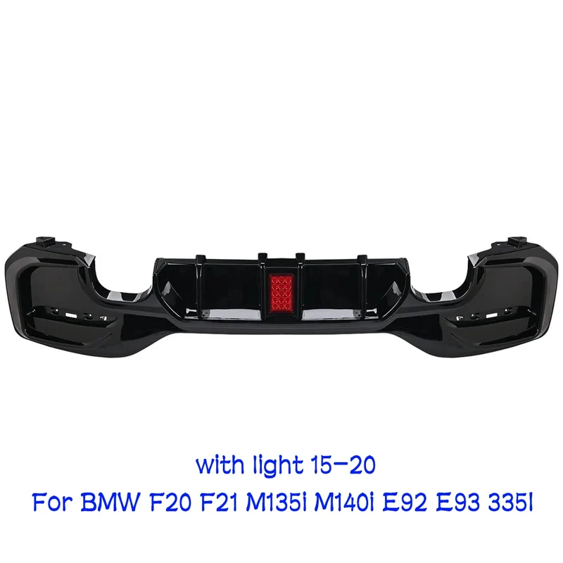 Rear Bumper Lip Diffuser With LED Rear Spoiler For BMW 1er M Sport F20 F21 M135i M140i Fits BMW BMW E92 E93 335I Accessories HOT
