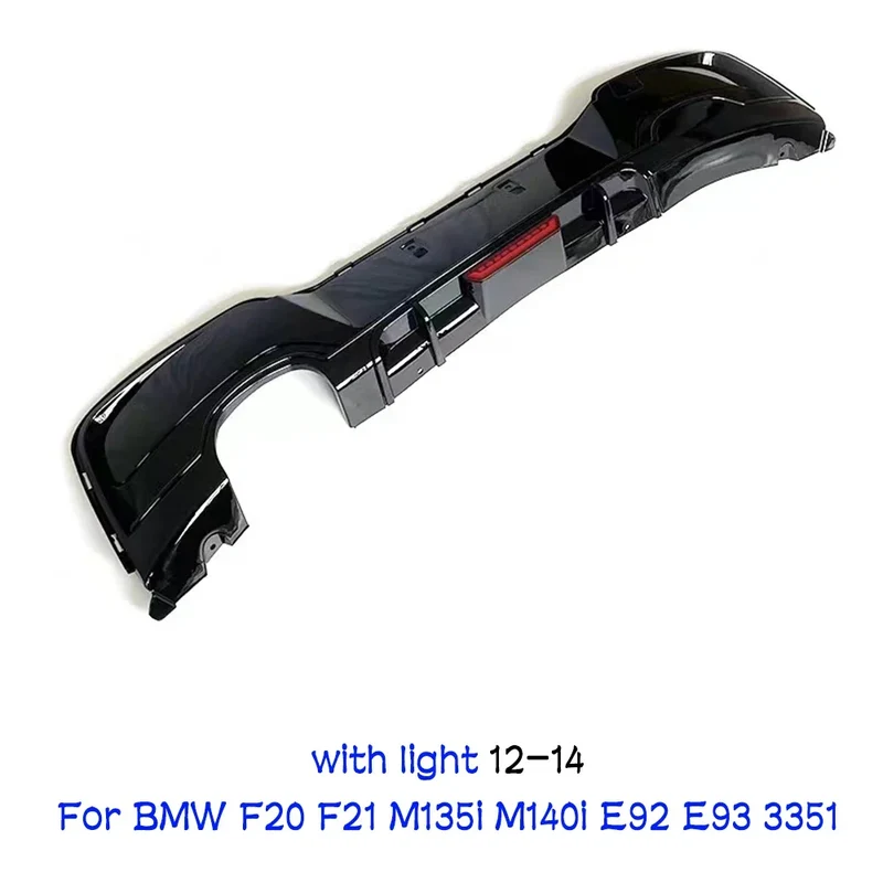 Rear Bumper Lip Diffuser With LED Rear Spoiler For BMW 1er M Sport F20 F21 M135i M140i Fits BMW BMW E92 E93 335I Accessories HOT