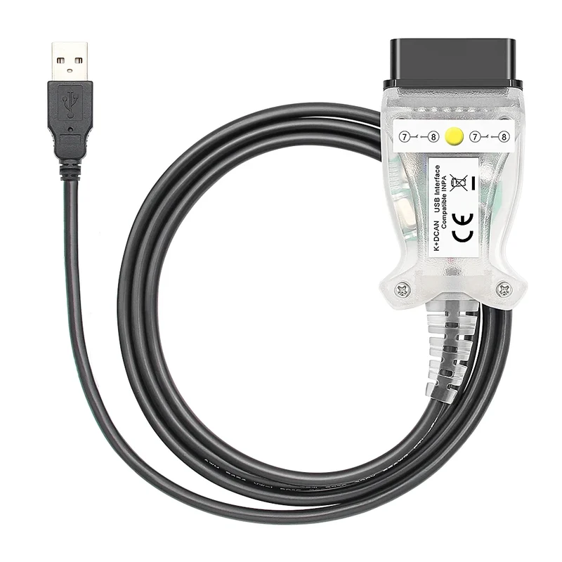 K DCAN K+CAN FTDI Chip OBD2 Auto Car Diagnostic Tools OBD 2 Scanner Switch USB Interface Cable K + DCAN OBD Diagnostic Cable