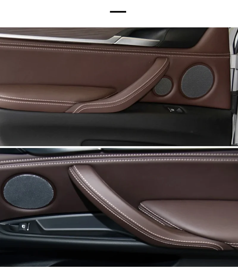 Left Right Single Car Inner Door Handle Interior Door Inside ABS Pull Handle Trim for BMW X5 X6 F15 F16 2014-2018