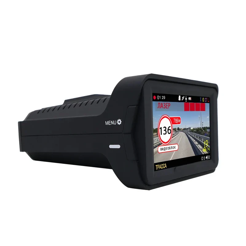 KARDAR K328SG Video Recorder with Radar Detector Signature FHD1080P IPS 140 Degree Camera Recorder GPS Radar Detector for Car