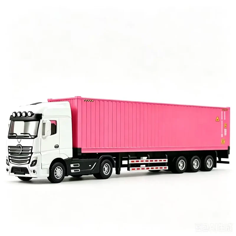 In Stock 1/50 Diecast Truck Model Toys Simulation Transport Heavy Vehicle Pull Back Container Full Alloy Metal Toy Car for Boy