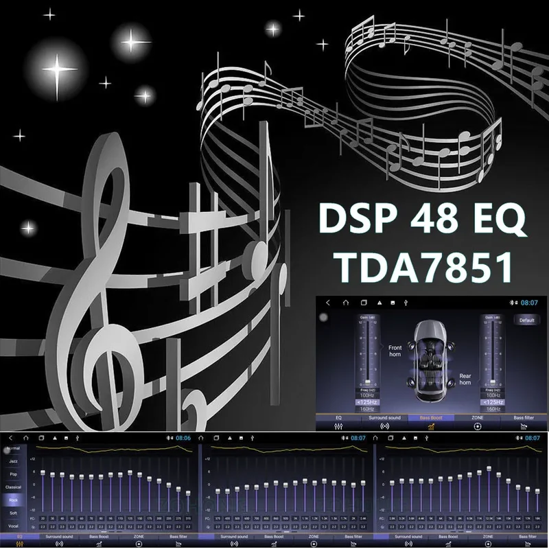 DSP Android Universal Smart Auto Multimedia Video Player Screen Autoradio GPS Navigation Head Unit Car Radio Stereo Carplay