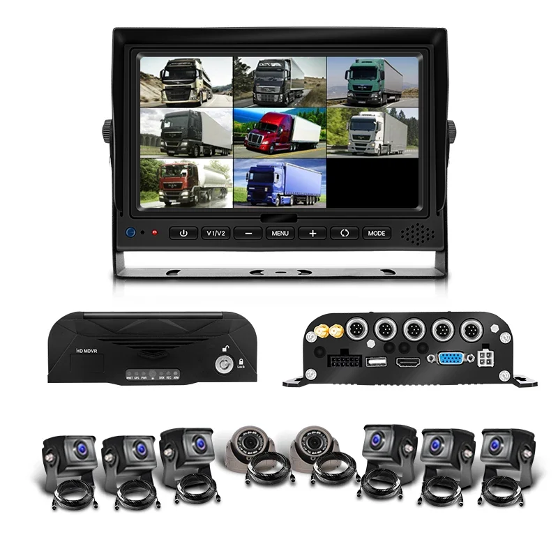4CH 8CH 720P 1080P Mobile DVR Support / Optional 3G 4G WiFi GPS MDVR with Car/Bus/Truck/Vehicles Camera Recorder Waterproof