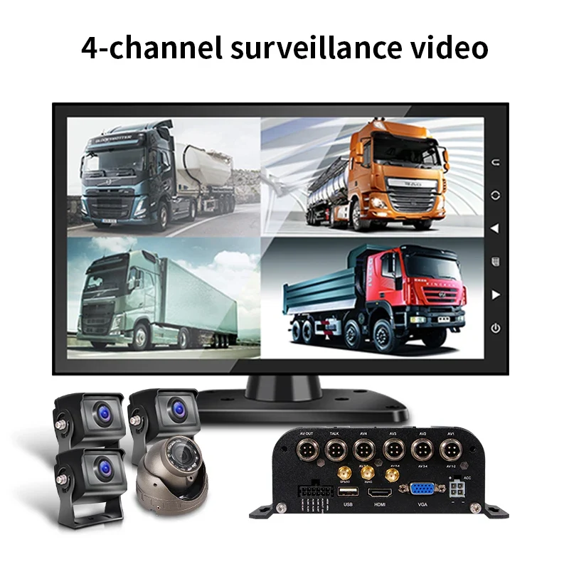 4CH 8CH 720P 1080P Mobile DVR Support / Optional 3G 4G WiFi GPS MDVR with Car/Bus/Truck/Vehicles Camera Recorder Waterproof