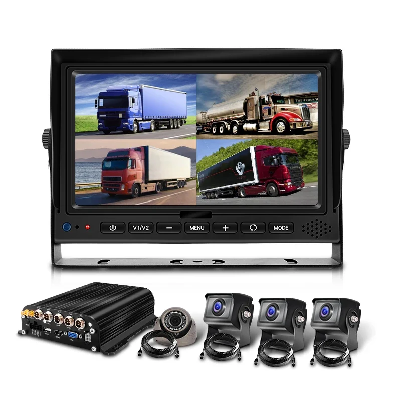 4CH 8CH 720P 1080P Mobile DVR Support / Optional 3G 4G WiFi GPS MDVR with Car/Bus/Truck/Vehicles Camera Recorder Waterproof