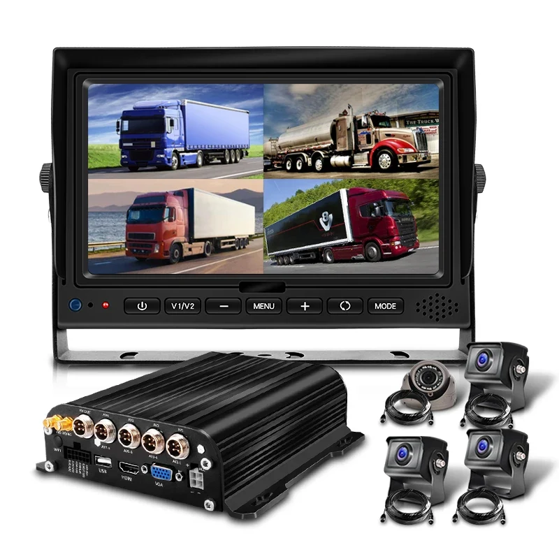 4CH 8CH 720P 1080P Mobile DVR Support / Optional 3G 4G WiFi GPS MDVR with Car/Bus/Truck/Vehicles Camera Recorder Waterproof