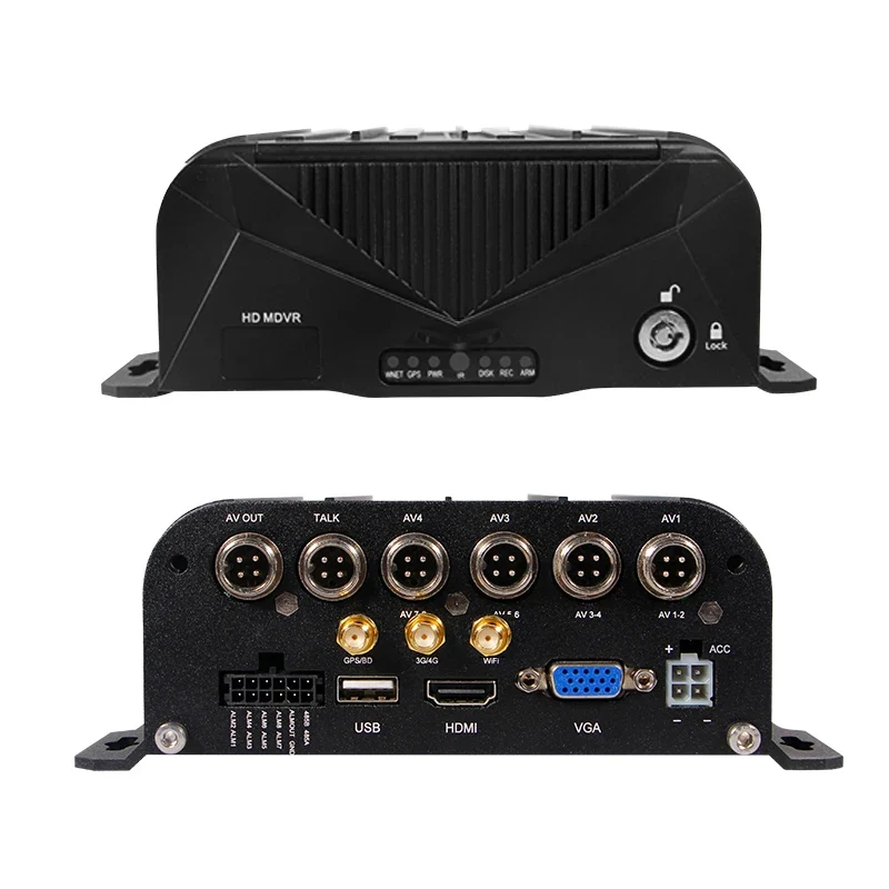 4CH 8CH 720P 1080P Mobile DVR Support / Optional 3G 4G WiFi GPS MDVR with Car/Bus/Truck/Vehicles Camera Recorder Waterproof