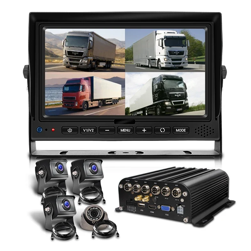 4CH 8CH 720P 1080P Mobile DVR Support / Optional 3G 4G WiFi GPS MDVR with Car/Bus/Truck/Vehicles Camera Recorder Waterproof