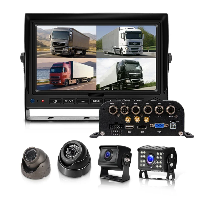4CH 8CH 720P 1080P Mobile DVR Support / Optional 3G 4G WiFi GPS MDVR with Car/Bus/Truck/Vehicles Camera Recorder Waterproof