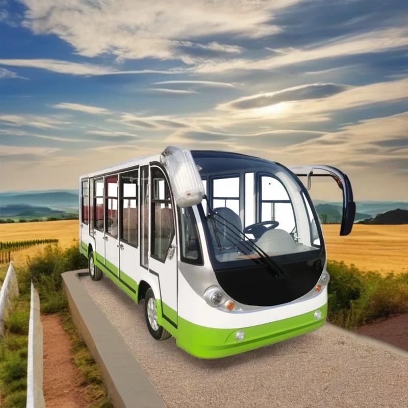 Hot Sell 11 Seat Green Efficient Tourism Electric Tourist Sightseeing Car