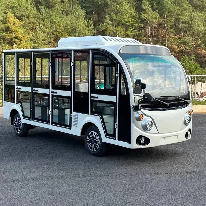 Hot Sell 11 Seat Green Efficient Tourism Electric Tourist Sightseeing Car