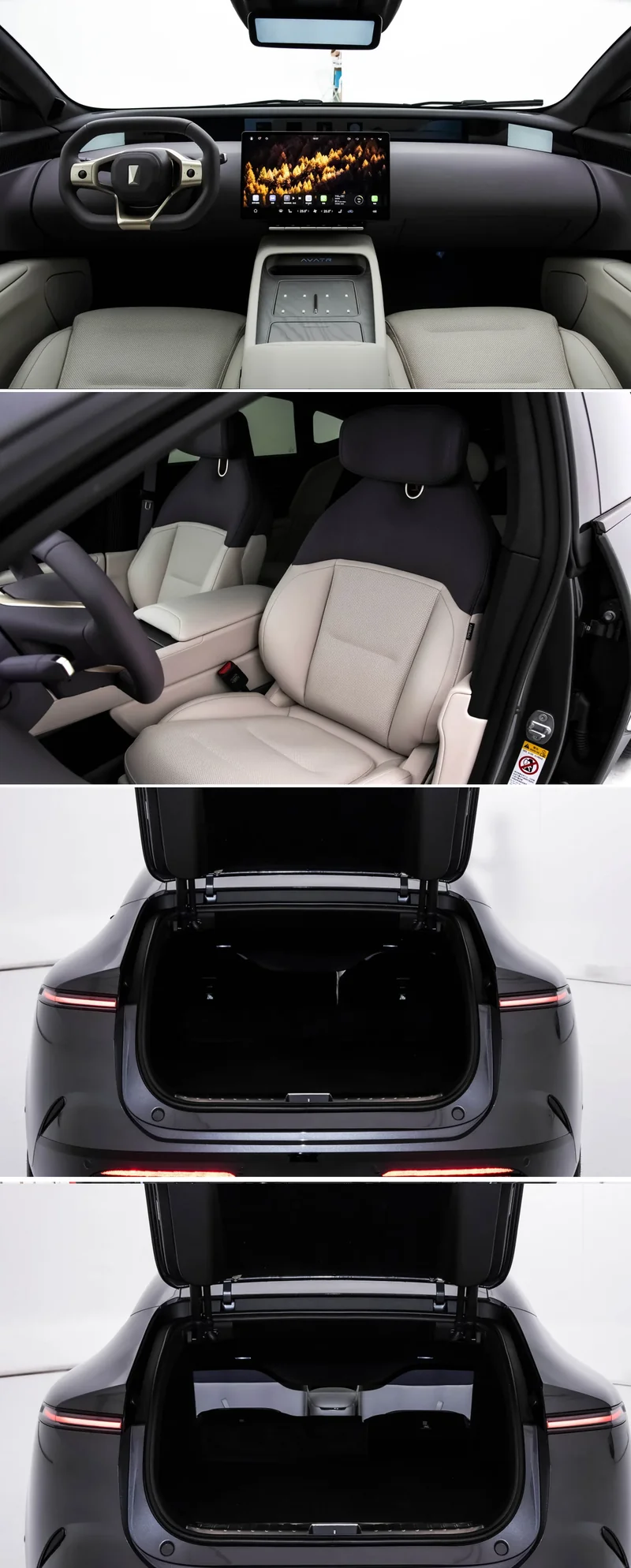 Changan Avatr 12 EV 2024 Electric Car 4WD Left Steering 700KM Range Large Sedan New Energy Vehicle
