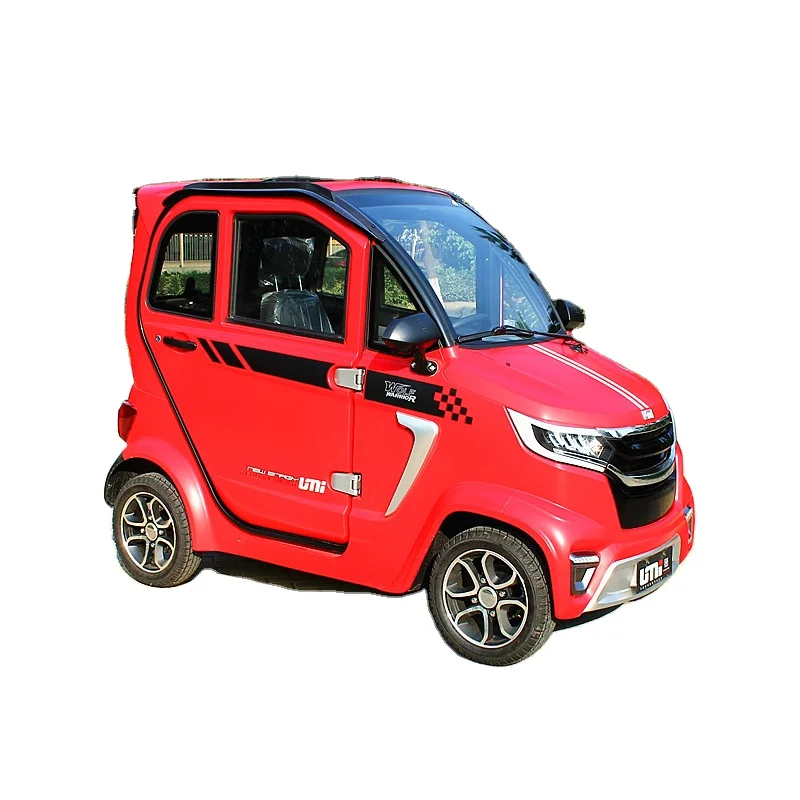 Factory Wholesale 2000W Small New Energy Adult Vehicle Low-Speed Four-Wheel Electric Car Three Seats Urban Commute 45km/h