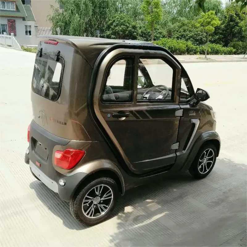 Factory Wholesale 2000W Small New Energy Adult Vehicle Low-Speed Four-Wheel Electric Car Three Seats Urban Commute 45km/h