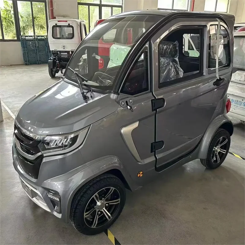 Factory Wholesale 2000W Small New Energy Adult Vehicle Low-Speed Four-Wheel Electric Car Three Seats Urban Commute 45km/h