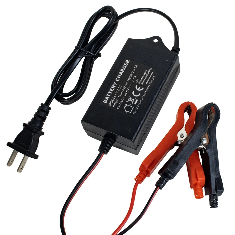 14.6V 1.5A LiFePO4 Battery Charger Replacement for Cars,Motocycles,Golf Carts,UAV,Fishing Boat