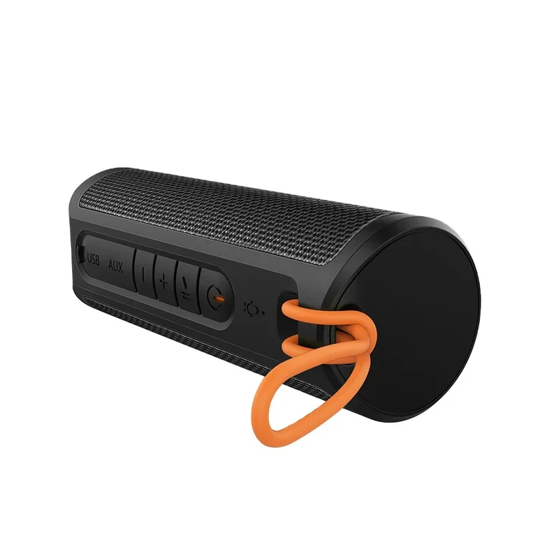 New Premium Hight Quality Wireless Speaker Fabric Mesh Portable Cylindrical Speaker Heavy Deep Bass Waterproof IPX4 with MIC