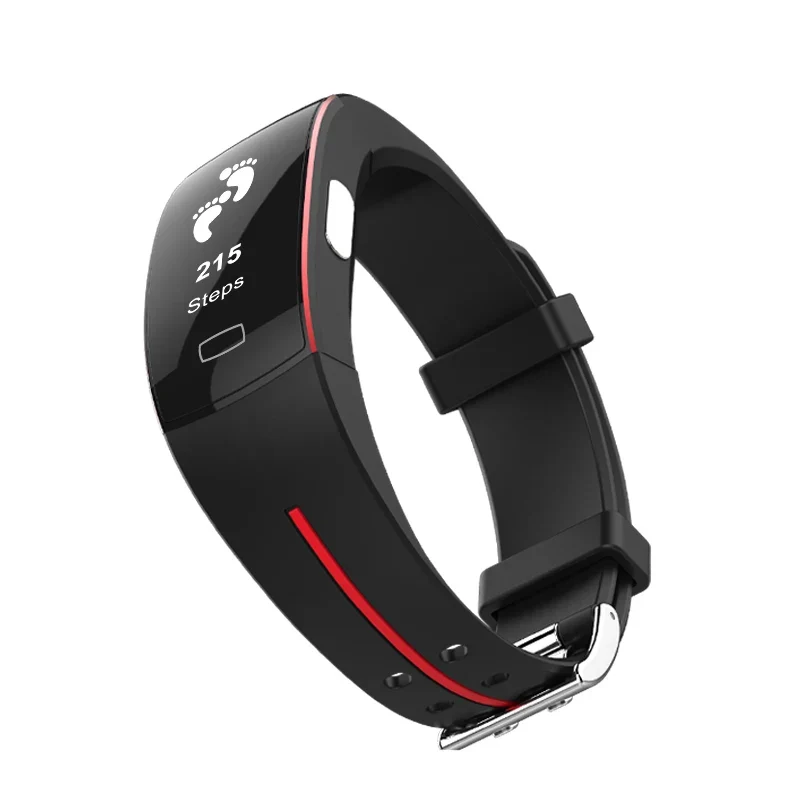P3 Smart Bracelet ECG PPG Blood Pressure Heart Rate Monitor IP67 Waterproof Pedometer Activity Fitness Tracker