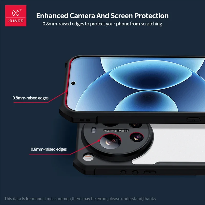 Xundd Phone Case For Xiaomi 17 Ultra Airbag Anti-Drop Protection,Matte Surface Transparent Back Cover Camera protection Funda