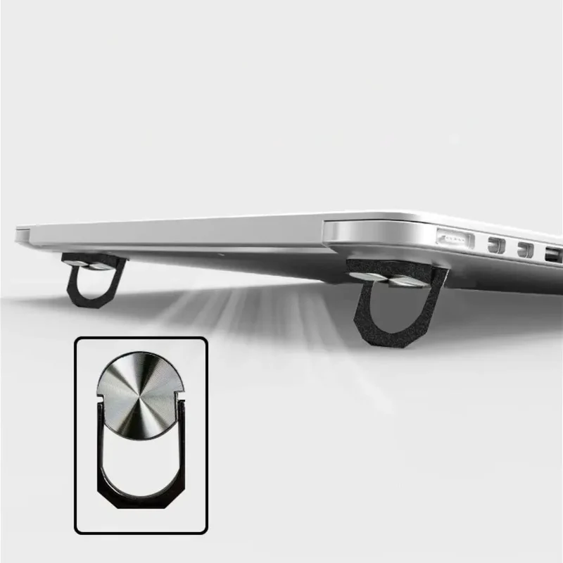 Self-Adhesive Mini Foldable Laptop Stand Invisible Mini Invisible Notebook Holders Colorful Adjustable