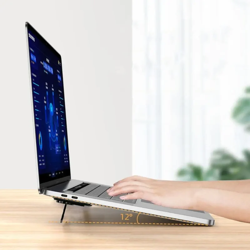 Self-Adhesive Mini Foldable Laptop Stand Invisible Mini Invisible Notebook Holders Colorful Adjustable