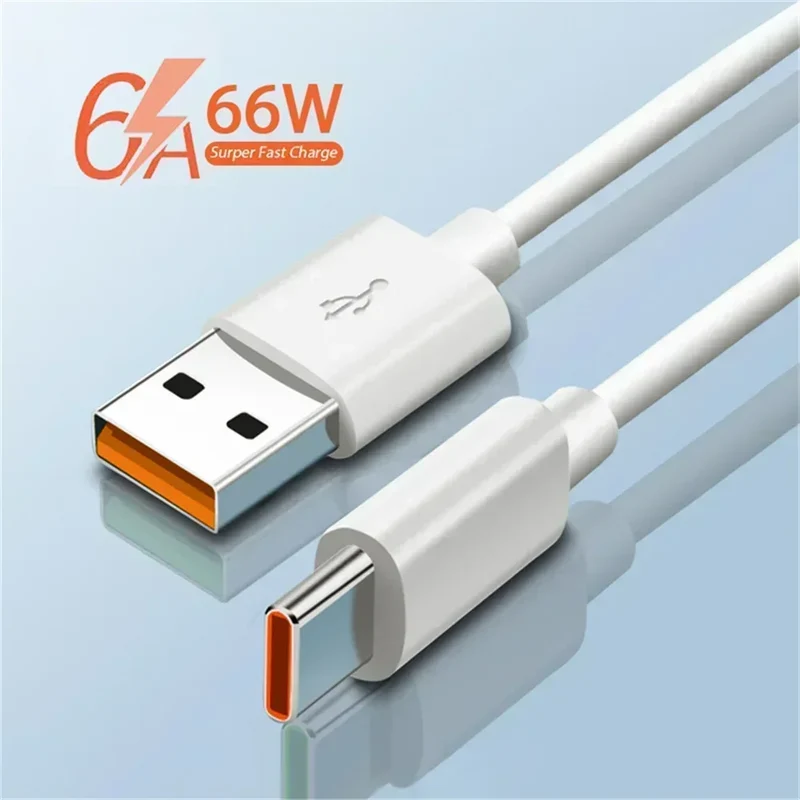 6A 66W Super Fast EU US Wall Charger Adapter 6A Type-C Cable For Huawei Mate 40 50 60 P50 Nova8 9 10 Honor 90 100 X7 X8 X9 Magic