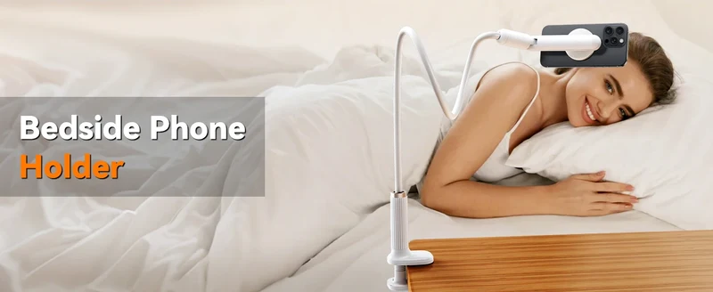 Oatsbasf Gooseneck Tablet Stand Holder Phone Stand Holder with Adjustable Flexible Long Arm for Bed Lazy Bracket 4.7-13" Device