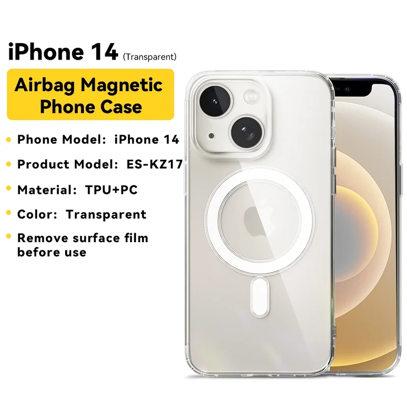 Essager Magnetic Case for iPhone 15 14 13 12 Pro Max Case Shockproof Cover for iPhone 14 Pro Max 15 Plus 15pro Macsafe TPU Cases