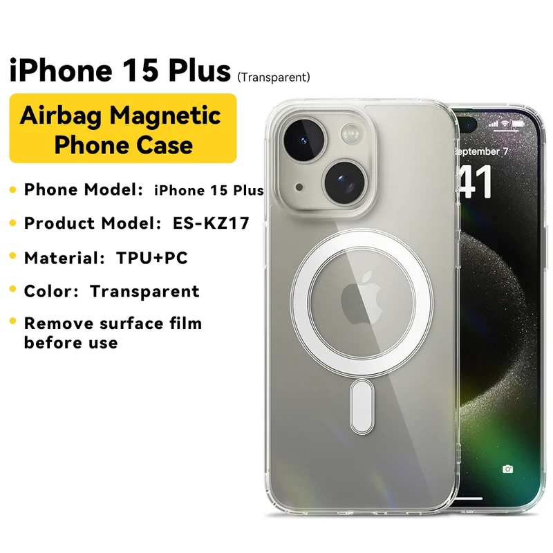 Essager Magnetic Case for iPhone 15 14 13 12 Pro Max Case Shockproof Cover for iPhone 14 Pro Max 15 Plus 15pro Macsafe TPU Cases
