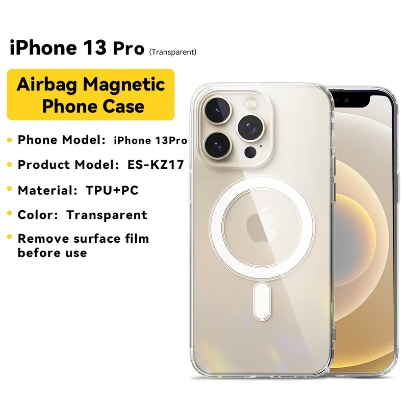 Essager Magnetic Case for iPhone 15 14 13 12 Pro Max Case Shockproof Cover for iPhone 14 Pro Max 15 Plus 15pro Macsafe TPU Cases