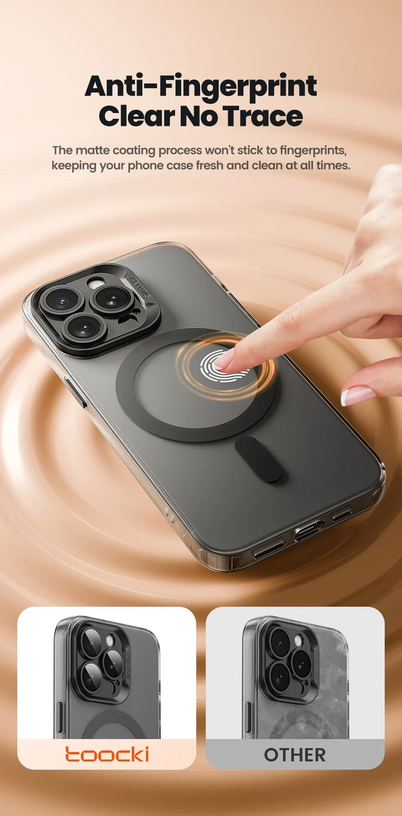 Toocki Magnetic Phone Case For iPhone 15 14 Pro Plus Wireless Charging Cover For iPhone 13 12 Pro Max Shockproof Protective Case