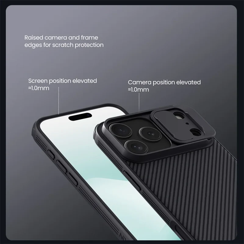 NILLKIN For iPhone 17 Pro Max / 17 Pro MagSafe Case CamShield Pro Magnetic Charging Slide Camera Cover For iPhone17 / Air