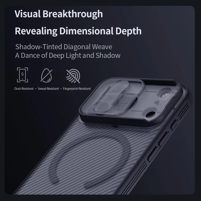 NILLKIN For iPhone 17 Pro Max / 17 Pro MagSafe Case CamShield Pro Magnetic Charging Slide Camera Cover For iPhone17 / Air