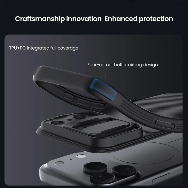NILLKIN For iPhone 17 Pro Max / 17 Pro MagSafe Case CamShield Pro Magnetic Charging Slide Camera Cover For iPhone17 / Air