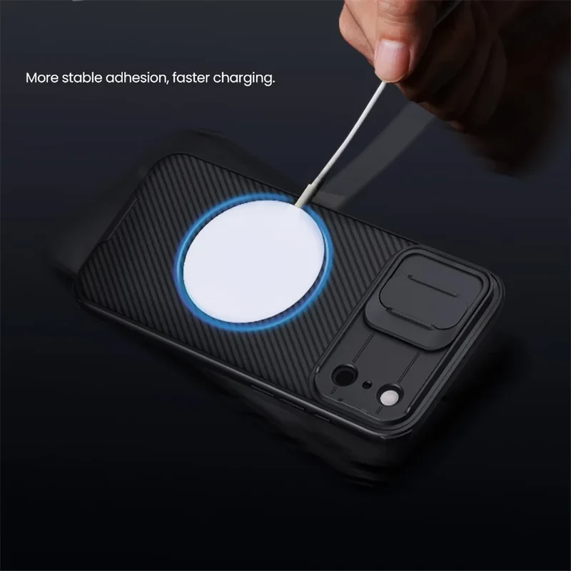 NILLKIN For iPhone 17 Pro Max / 17 Pro MagSafe Case CamShield Pro Magnetic Charging Slide Camera Cover For iPhone17 / Air
