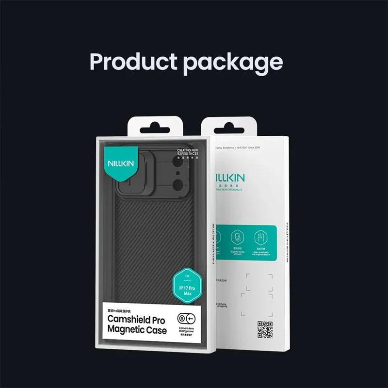 NILLKIN For iPhone 17 Pro Max / 17 Pro MagSafe Case CamShield Pro Magnetic Charging Slide Camera Cover For iPhone17 / Air
