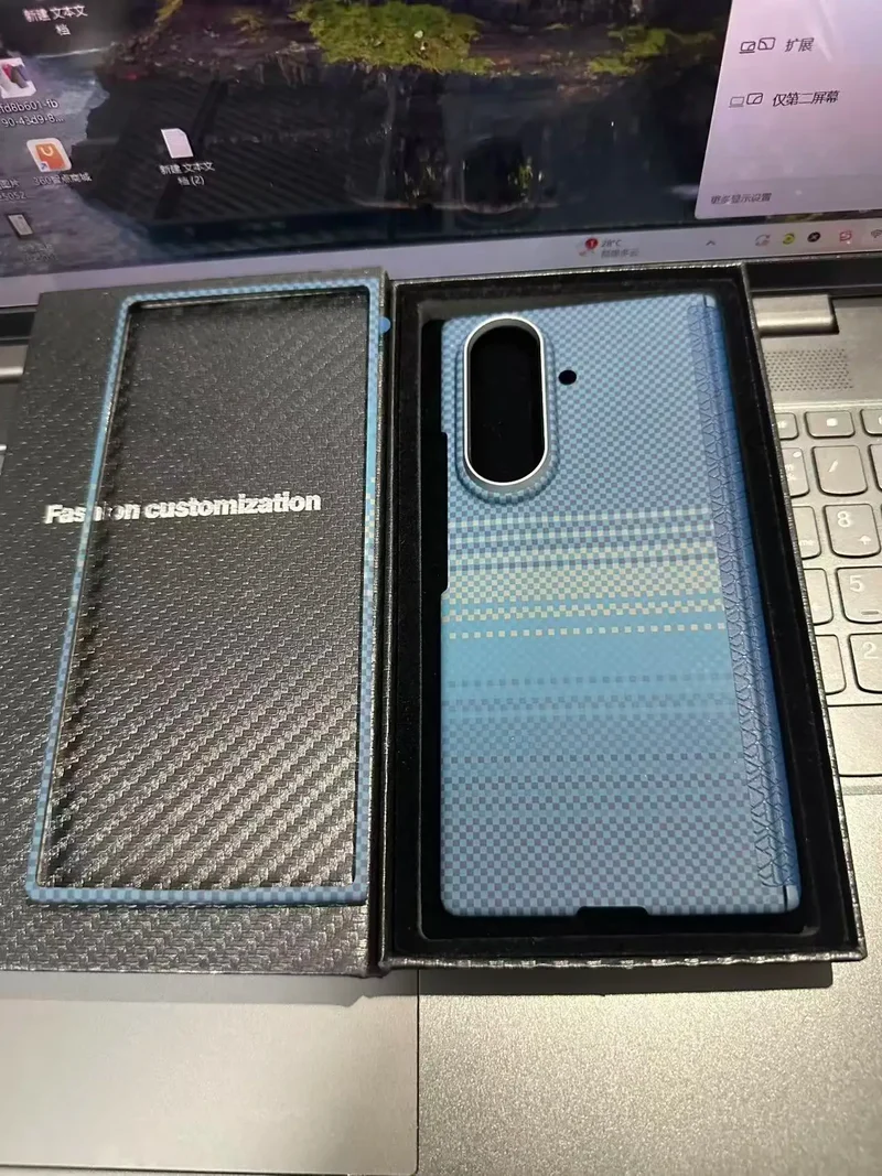 Z Fold 7 Aramid Case for Samsung Galaxy Z Fold 7 Magnetic Case Aramid Carbon Fiber Cover MagSafe/Qi2 Charging Armor Protective