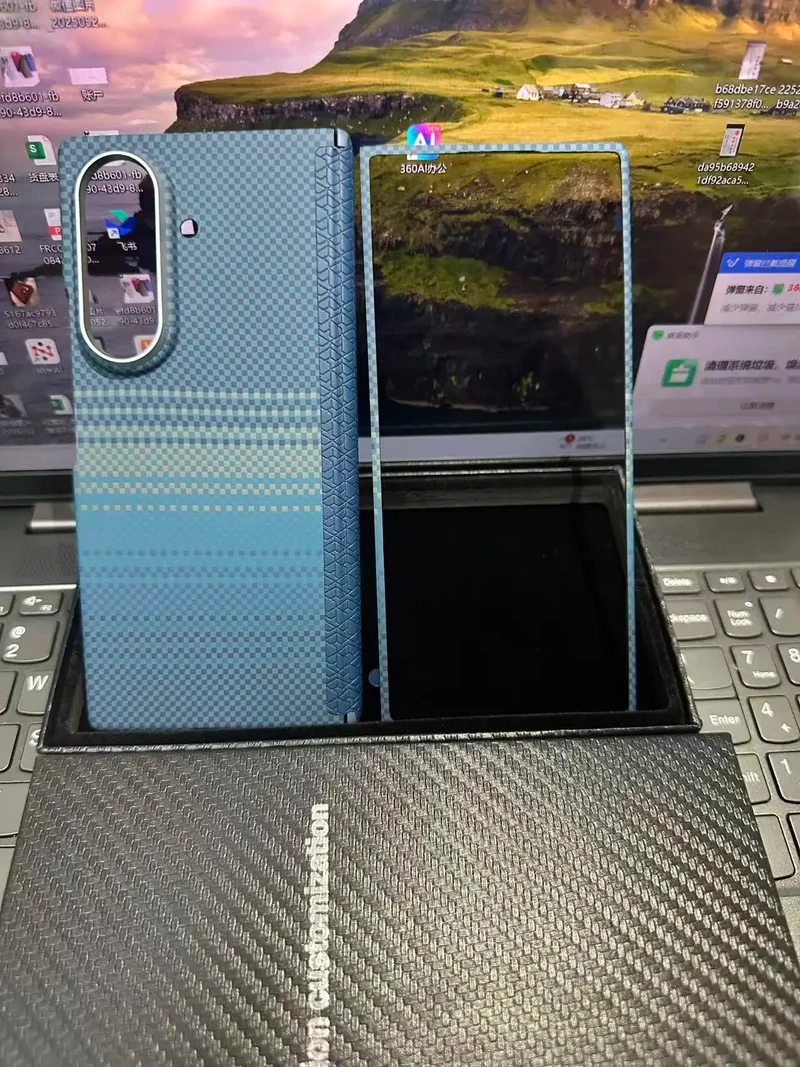 Z Fold 7 Aramid Case for Samsung Galaxy Z Fold 7 Magnetic Case Aramid Carbon Fiber Cover MagSafe/Qi2 Charging Armor Protective