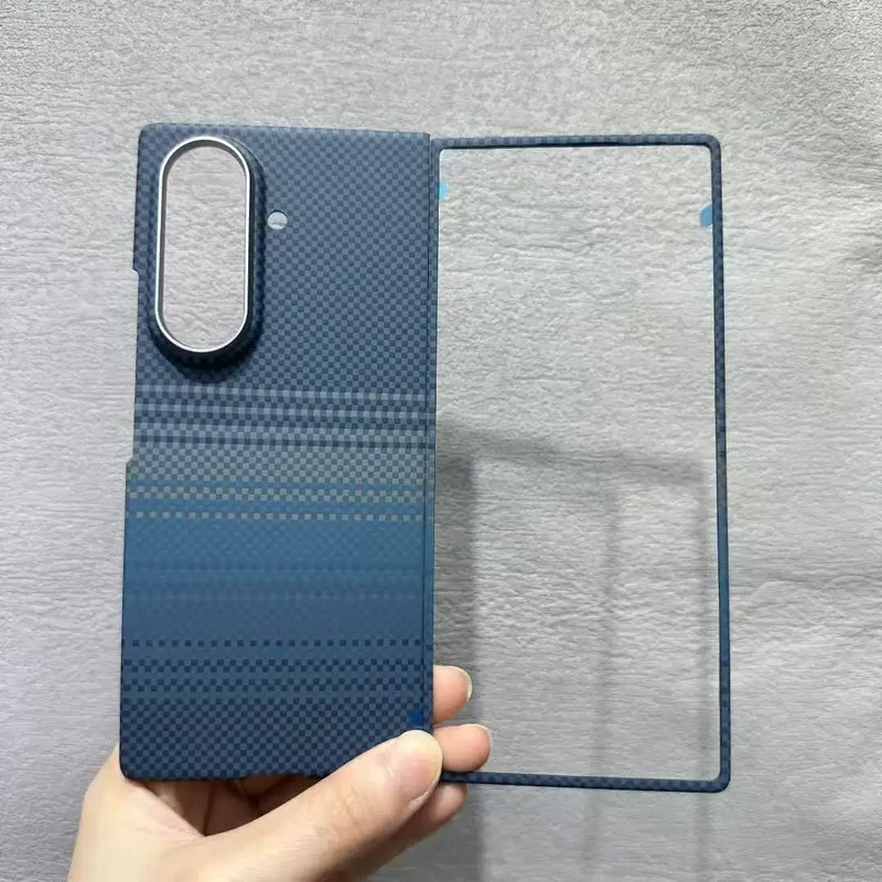 Z Fold 7 Aramid Case for Samsung Galaxy Z Fold 7 Magnetic Case Aramid Carbon Fiber Cover MagSafe/Qi2 Charging Armor Protective