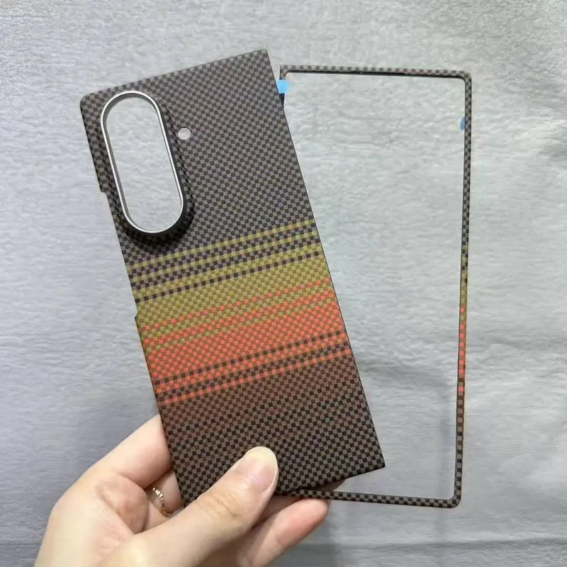 Z Fold 7 Aramid Case for Samsung Galaxy Z Fold 7 Magnetic Case Aramid Carbon Fiber Cover MagSafe/Qi2 Charging Armor Protective