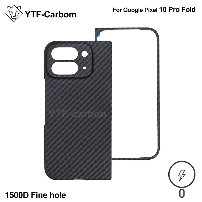 YTF-Carbon new style for Google Pixel 10 Pro fold Kevlar carbon fiber hinge protection cover ultrathin 10 Pro fold phone case