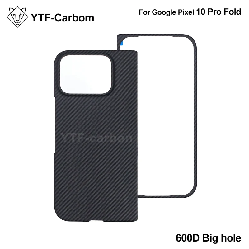YTF-Carbon new style for Google Pixel 10 Pro fold Kevlar carbon fiber hinge protection cover ultrathin 10 Pro fold phone case
