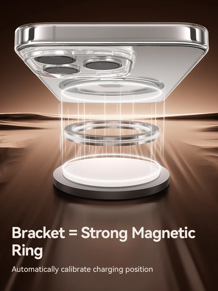 Joyroom Magnetic Stand Case For iPhone 16 Pro Max Case 360° Rotating Bracket Case For iPhone 16 Pro Magnetic Charging Case