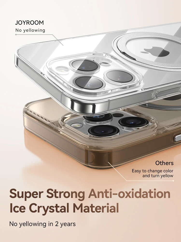 Joyroom Magnetic Stand Case For iPhone 16 Pro Max Case 360° Rotating Bracket Case For iPhone 16 Pro Magnetic Charging Case