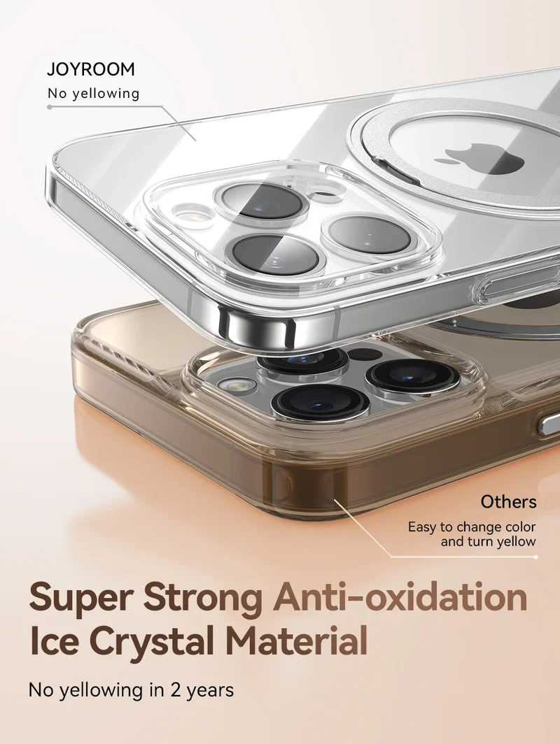 Joyroom Magnetic Stand Case For iPhone 16 Pro Max Case 360° Rotating Bracket Case For iPhone 16 Pro Magnetic Charging Case