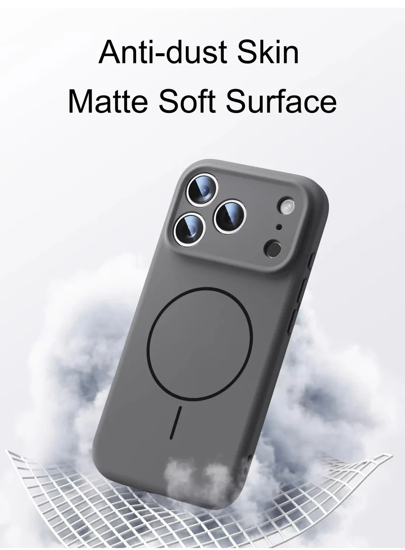 Magnetic Original Liquid Silicone For Magsafe Phone Case For iPhone 17 16 15 14 13 12 Pro Max 16 Plus 17Air Skin Feel Soft Cover