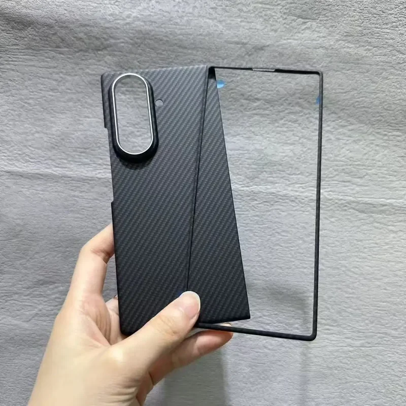 Genuine Aramid Carbon Fiber Magsafe Case for Samsung Galaxy Z Fold 6 Fold 7 Matte Bulletproof Thin Hard Magnetic Wireless Cover