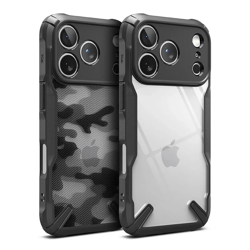 Ringke Fusion-X Compatible with iPhone 17 Pro Case Hard Back Shockproof Soft TPU Frame protector for iphone Cover